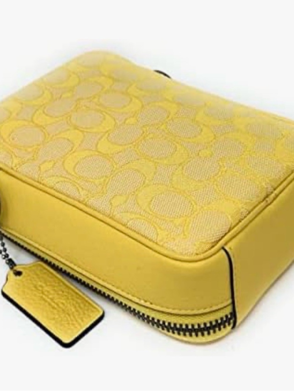 Coach Straton Yellow Signature Crossbody Pouch Crossbody UNISEX - Picture 7 of 11